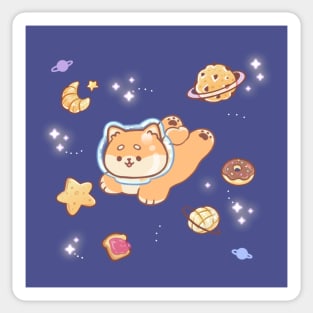Cute Shiba Pastry Universe Sticker